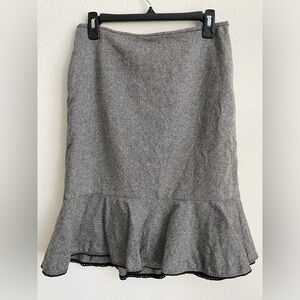 tulip ann taylor loft midi tweed skirt